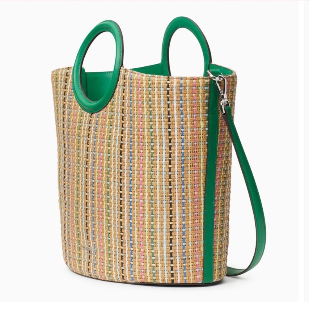 Kate Spade large straw tote multicolor